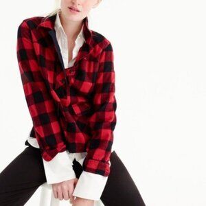 J.Crew Buffalo Plaid Wool Popover Shirt Jacket - XS